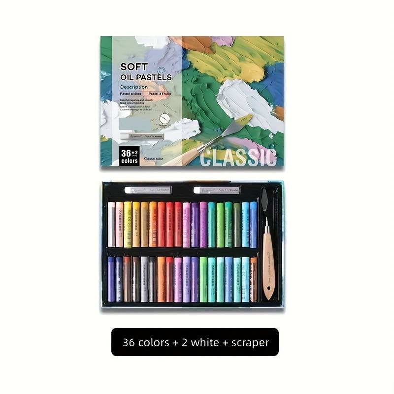 Oil Stick With Heavy Color Super Soft Crayon Scraper Set - Temu